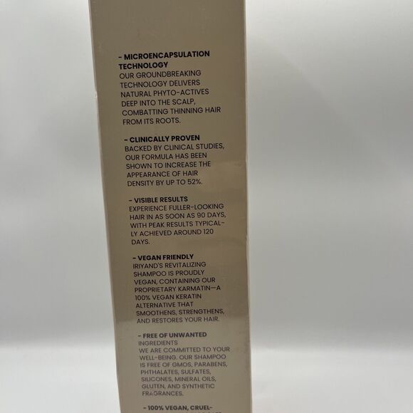 Iriy and Revitalizing Keratin Shampoo for Men Women Restore, Retain, and Renew - Picture 6 of 6